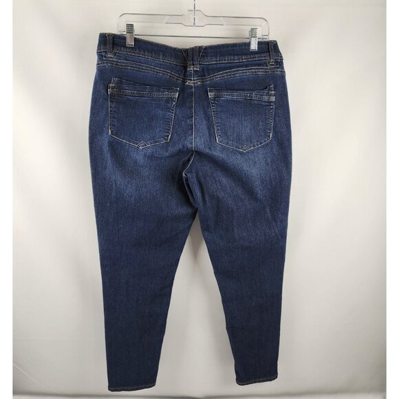 Democracy Jeans Womens 14 Blue AB Technology Skinny Ankle (34x27) B1304Q4V4XX - Picture 7 of 10